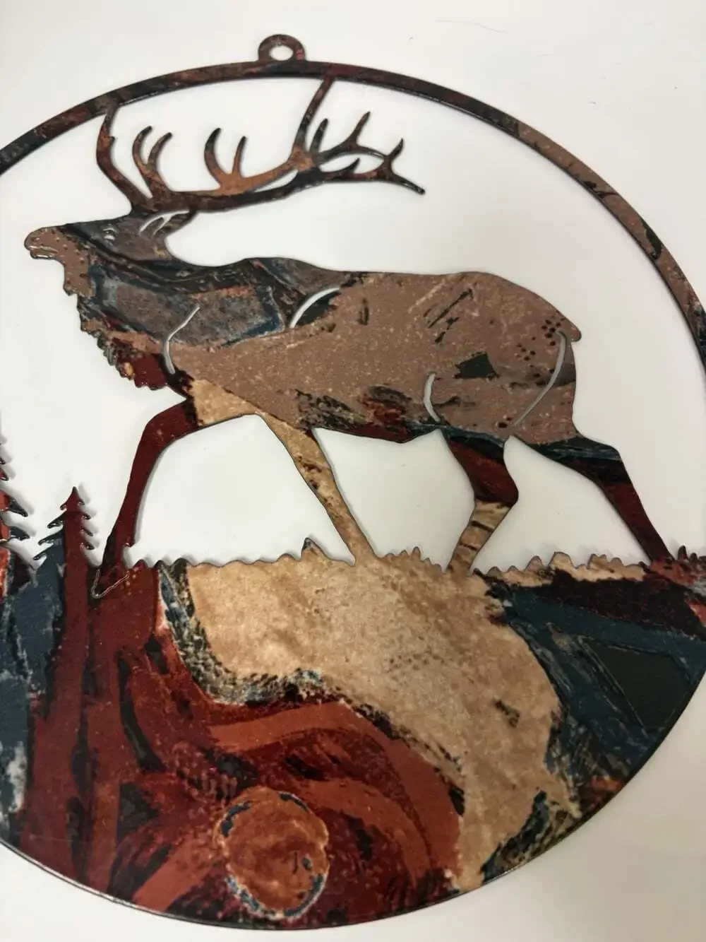 Elk Painted Laser Cut 8